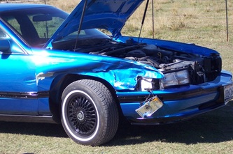 Insurance collision repair — finished result